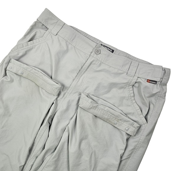 SIMMS Mens Superlight Fishing Pants Cinder XXL Roll Up Leg 100% Nylon 40x30 Read - Picture 1 of 11